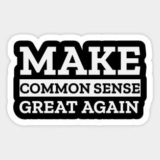 Common Sense Sticker